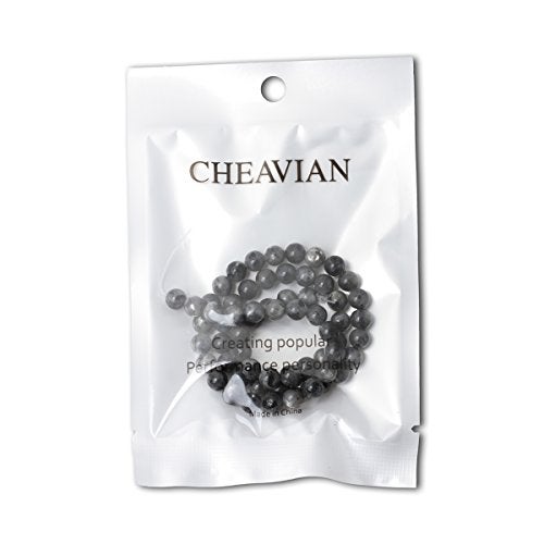 CHEAVIAN 60PCS 6mm Natural Black Labradorite Gemstone Round Loose Beads Crystal Energy Stone for DIY Jewelry Making 1 Strand 15" - Image 5