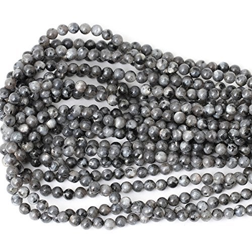 CHEAVIAN 60PCS 6mm Natural Black Labradorite Gemstone Round Loose Beads Crystal Energy Stone for DIY Jewelry Making 1 Strand 15" - Image 3