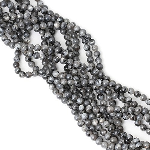 CHEAVIAN 60PCS 6mm Natural Black Labradorite Gemstone Round Loose Beads Crystal Energy Stone for DIY Jewelry Making 1 Strand 15" - Image 4