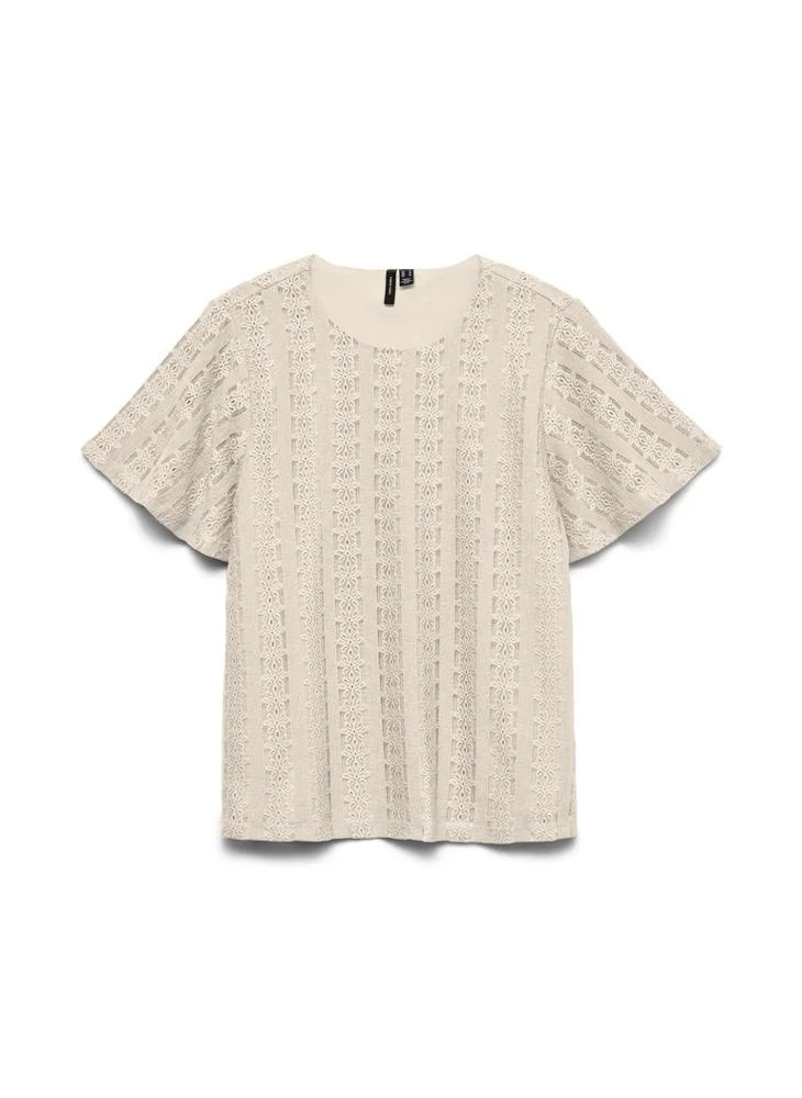 Vero Moda  VMCASSANDRA Crew Neck Top for Women | Best Price UAE