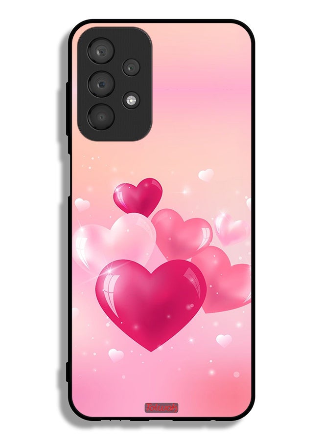 Tolwak Samsung Galaxy A23 4G Protective Case Cover Beautiful Hearts Art - Image 1
