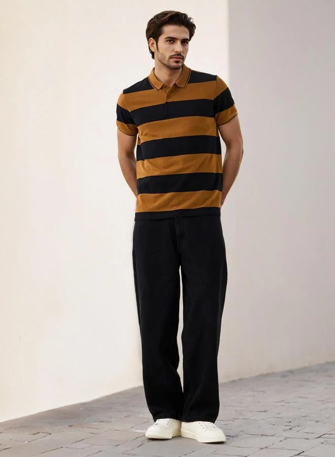 سبلاش فيڤ تيشيرت بولو عثماني مخطط