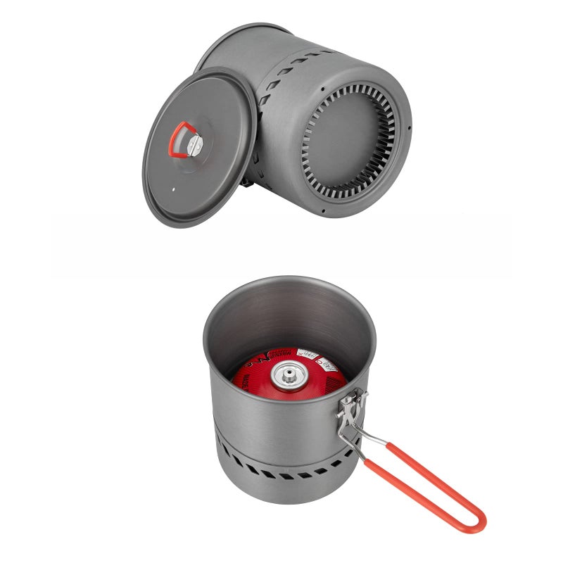 Bulin Camping Cooking Pot Heat Exchanger Outdoor Camp Pot 1.5/2.1 Liter Lightweight Backpacking Hiking Pot - Outstanding Boil Times & Save Fuel - Image 4