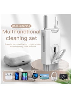 OUYoo OUYoo 8 in 1 Keyboard Cleaning kit, Cleaner for Airpods, Earbuds, Headset, Laptop Cleaner with Brush Portable Electronics Keyboard Cleaning Tools, Cleaner Keycap Puller Kit，Multi-purpose cleaning tools for radio headsets, phones, laptops, keyboards and PC screens.    (WHITE)  - Image 2