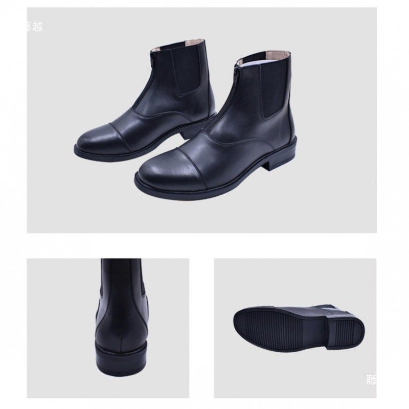 Professional Equestrian Riding Boots For Kidsren And Adults, Summer Riding Boots, Leather Men'S And Women'S Knight Equipment Equestrian - Image 1