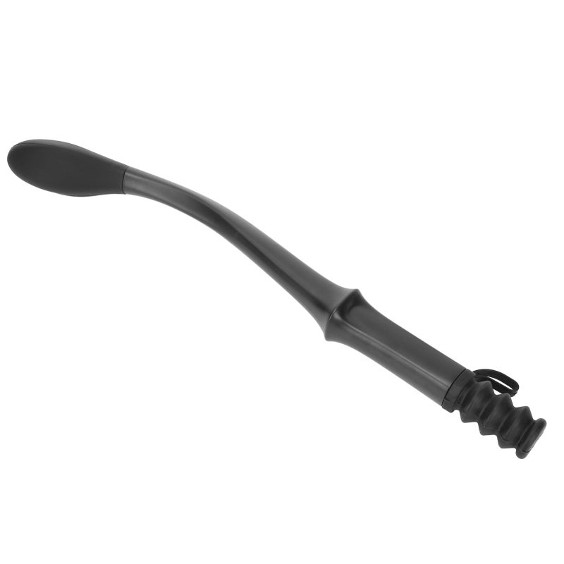 Long Reach Wiping Aid: Black Anti-Skid ABS Handle Soft Silicone Head - No Bend Wiping Self Assist Wiper for Elderly and Disabled Bathroom Hygiene - Image 5
