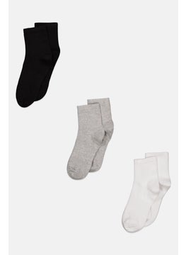 Women 3 Pair Knitted Mid Crew Socks, Grey - pzsku/ZCAA7B50F10DDF5792F66Z/45/_/1727792209/fdd1d840-f1d3-4c54-9a48-7867815be898