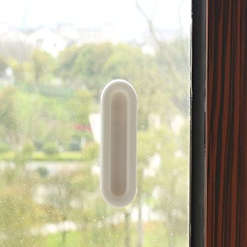 SHOPECOM SHOPECOM selfAdhesive Paste Open Sliding Door Handles for Interior Doors Glass Window Cabinet Drawer Sliding Handle for Glass Window Door Cabinet Cupboard Drawer2pcs - Image 4