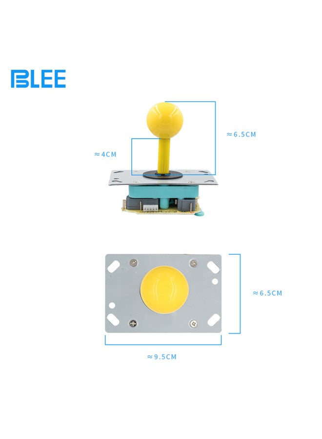 Qingshui Rocker With Circuit Board Short Stick Moonlight Treasure Box Rocker Ball Game Machine Arcade Square File Round File Rocker Handle-Product Color:Qingshui Circuit Board Short Rocker (yellow Ball Wiring)  - Image 4