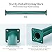 Purife Set of 6 Monkey Bars for Backyard Metal Ladder Rungs for Playset Outdoor Playground Safety Climbing Handles 165 inch Green - Image 3