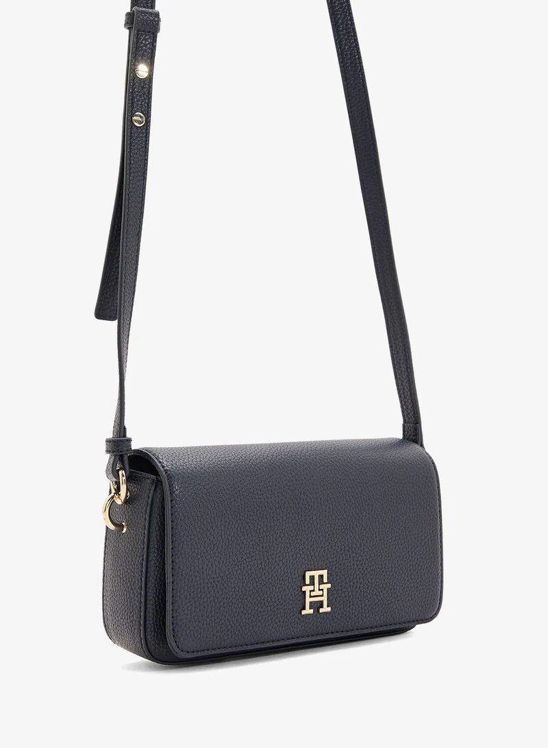 Tommy Hilfiger Blue Flapover Crossbody Bag for Women | Best Price UAE