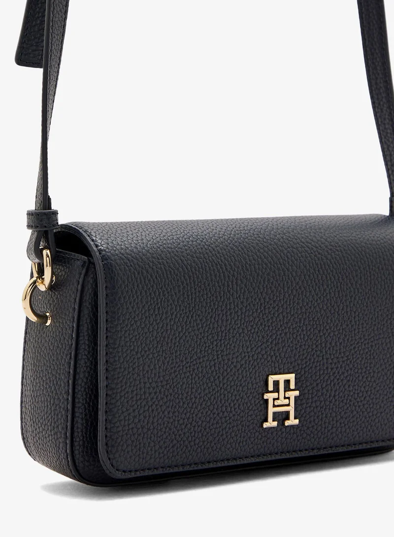 Tommy Hilfiger Blue Flapover Crossbody Bag for Women | Best Price UAE