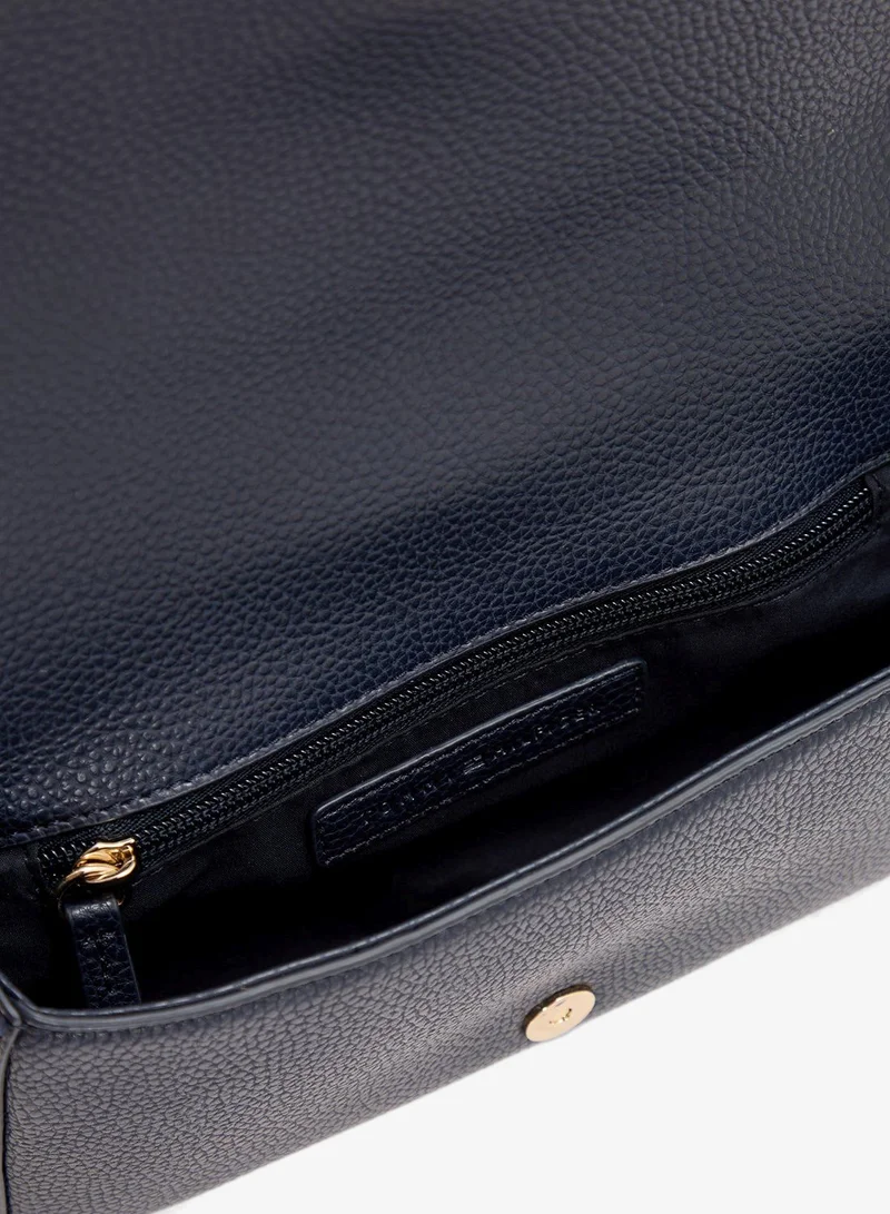 Tommy Hilfiger Blue Flapover Crossbody Bag for Women | Best Price UAE