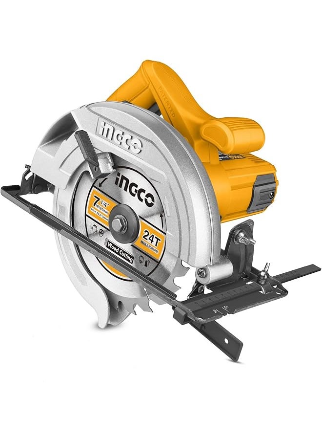 INGCO Cs18538 1400W Circular Saw With 1 Set Extra Carbon Brushes 4800 Rpm  - Image 1