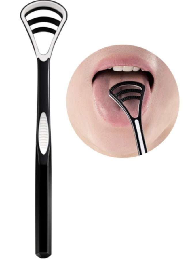Tongue Scraper for Oral Care Reusable Fresh Breath Tool, Ergonomics Design High-Quality Dental Hygiene Aids with Travel Case for Adults - Image 1