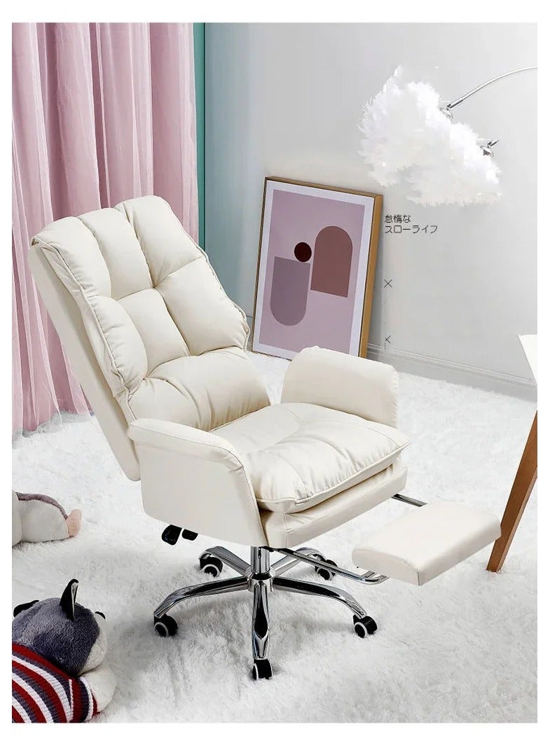 Organized Home Ergonomic Computer Gaming Ajustable Reclining Chair 360° Swivel Home Office Leisure Chairs with Footrest Tilting Mechanism - Image 2