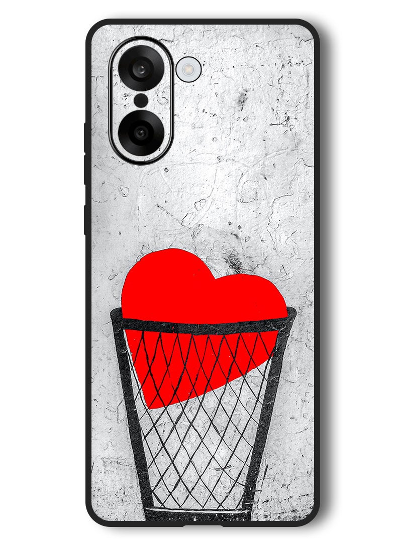 Theodor Case Compatible with OnePlus Nord CE 5 6.77 Inch Protection Shockproof Bumper Cover heart_love_sad - Image 1
