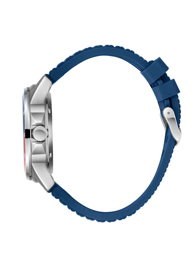 Slazenger Men's Automatic  Display Watch With Dark Blue Silicone Strap - SL.9.2412.1.03
