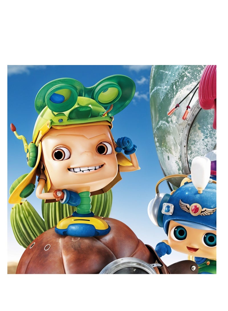 Hezi Kunta BOCA Action Figure , Interactive Articulated Robot Character Toy for Kids 6+  Collectible Posable BOCA Figure with Movable Arms, Playful Expression & Bright Outfit , Creative Imaginative Play & Gift Idea for Children - Image 2