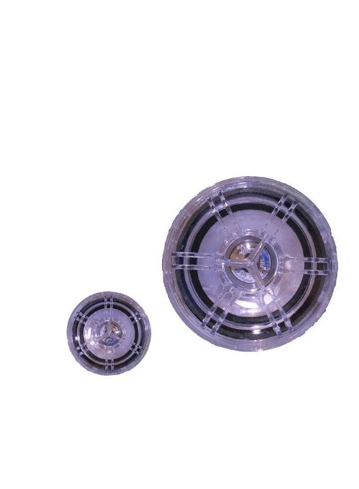 Motorcycle speaker set, 2 pieces, transparent color, 3 inches, 5 RMS - Image 1