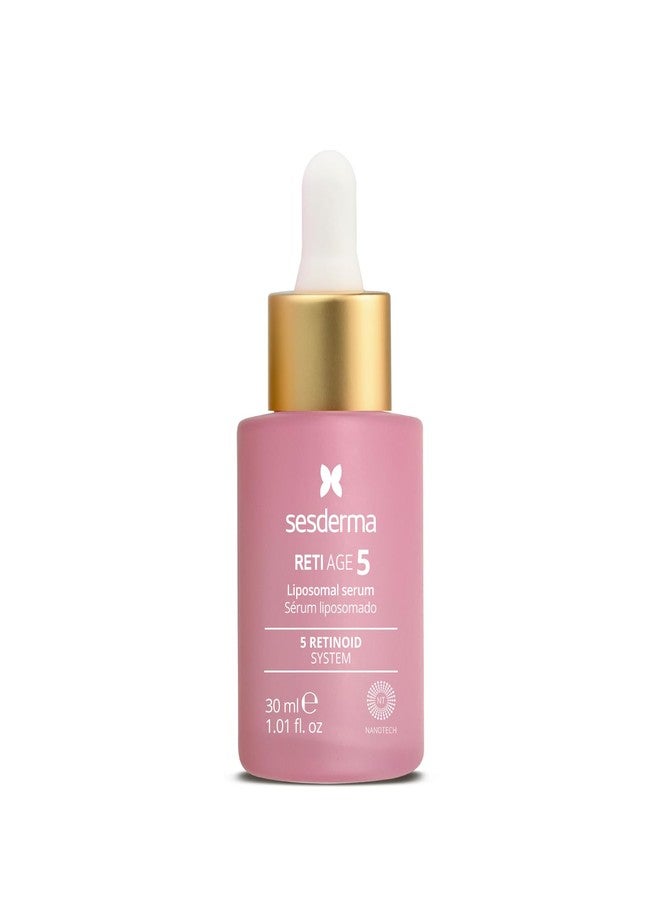Sesderma RETI AGE 5 Serum 1.0 fl oz | Advanced Age-defying Liposomal Serum with 5 Encapsulated Retinoids, Peptides, Hyaluronic Acid & Barrier-Boosting Support | Smooths Wrinkles, Firms & Hydrates - Image 1