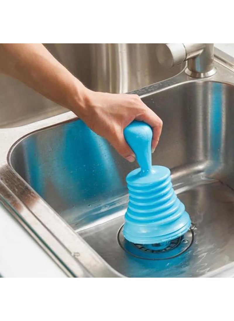 Seven Moon - Seven Moon Toilet Bathroom Kitchen Drain Sink Plunger Unblocker Dredging Pipe-Cleaner Rubber Household Bathroom Accessories.(Random Color) - Image 1