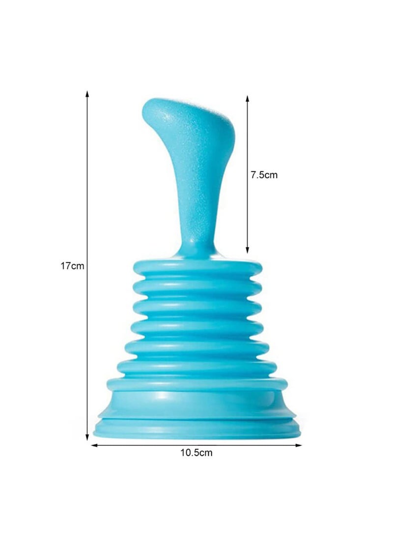 Seven Moon - Seven Moon Toilet Bathroom Kitchen Drain Sink Plunger Unblocker Dredging Pipe-Cleaner Rubber Household Bathroom Accessories.(Random Color) - Image 1
