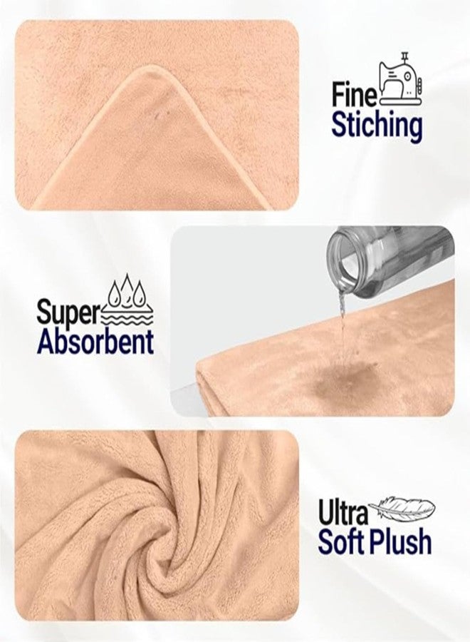 Comforic Microfiber Baby Bath Towel for Boys & Girls | Ultra Soft, Quick Dry, Super Absorbent Unisex Kids Bath Towels | Baby Towels Newborn & Toddler with Cartoon Print | 70x140 cm (Brown, Pack of 1) - Image 5