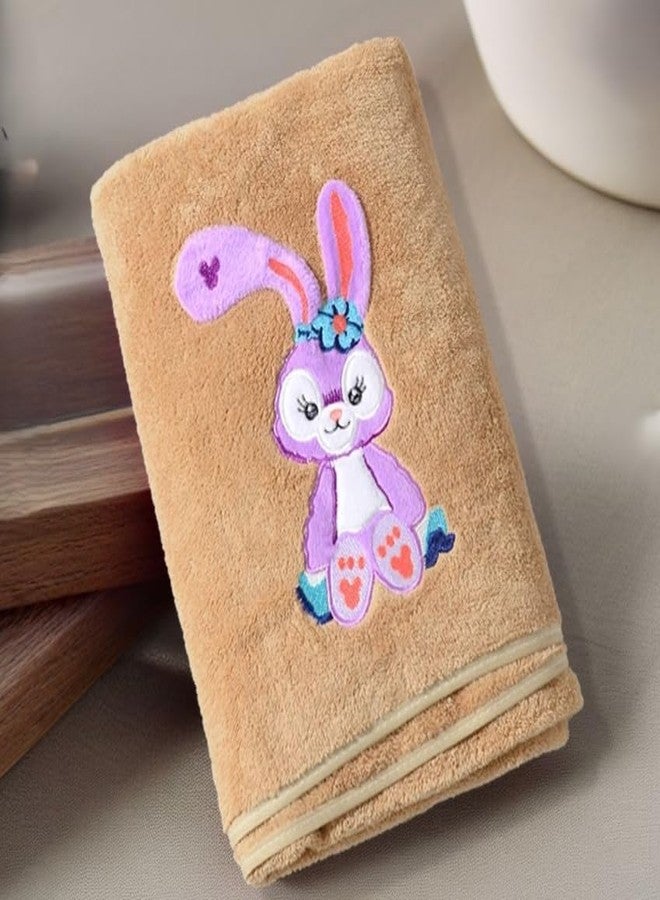 Comforic Microfiber Baby Bath Towel for Boys & Girls | Ultra Soft, Quick Dry, Super Absorbent Unisex Kids Bath Towels | Baby Towels Newborn & Toddler with Cartoon Print | 70x140 cm (Brown, Pack of 1) - Image 3