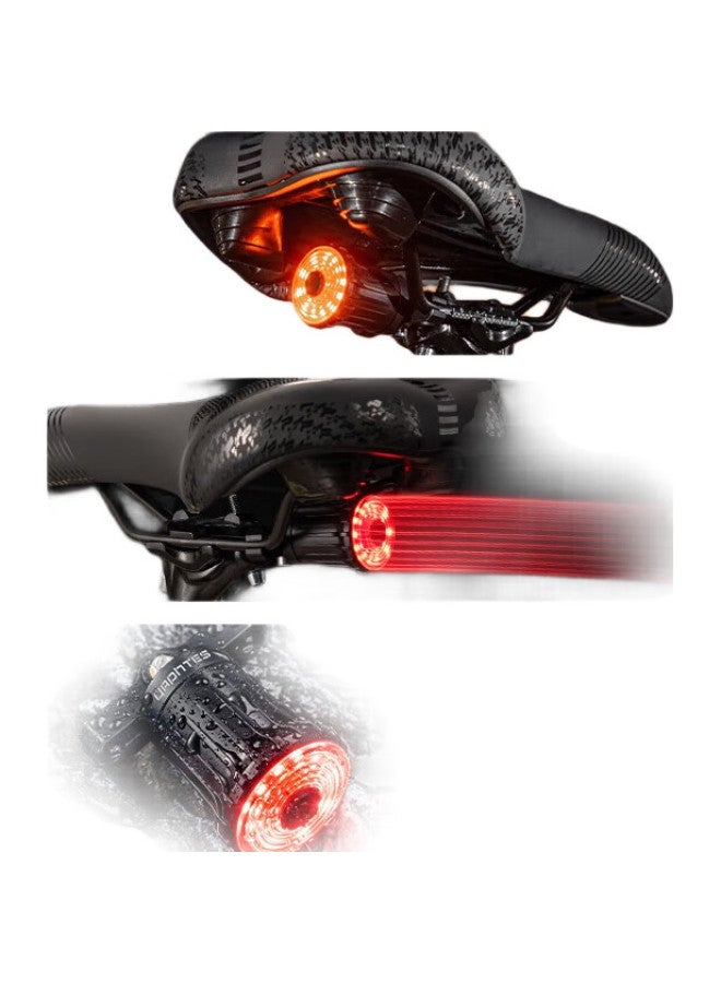 Yaphtes Bicycle Taillight, Smart Sensor Brake Light, Mountain Bike Rechargeable Road Bike High Brightness Safety Light, Handlebar Model - Image 3