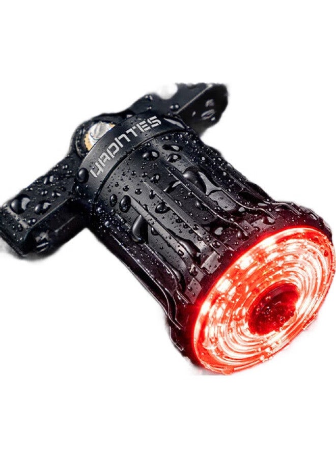 Yaphtes Bicycle Taillight, Smart Sensor Brake Light, Mountain Bike Rechargeable Road Bike High Brightness Safety Light, Handlebar Model - Image 1