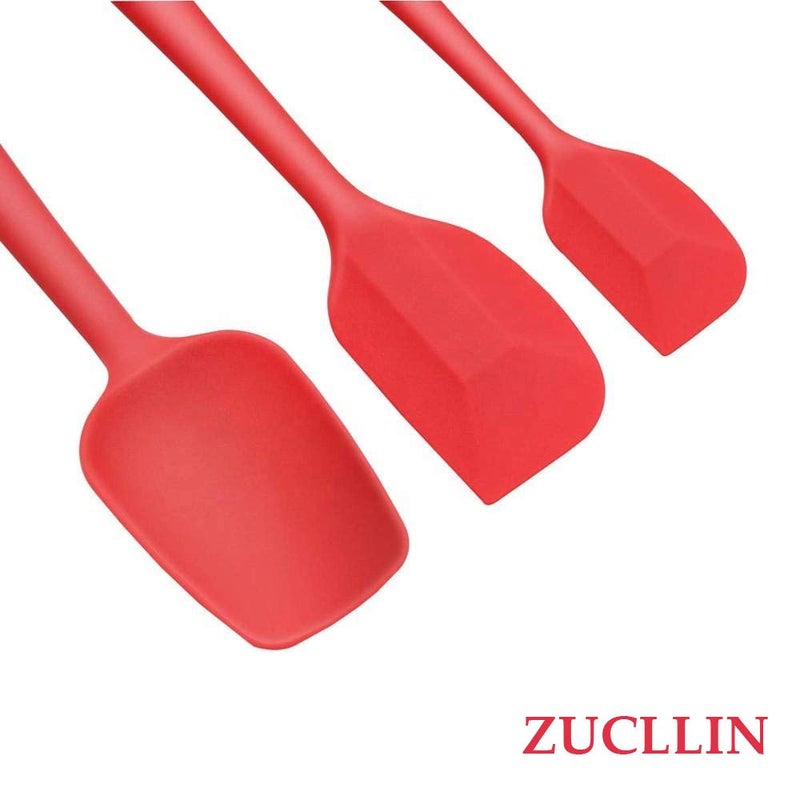 unique enterprise ZUCLLIN Silicone Spatula Set Spatula Silicone Silicone Spatula Spatula Set Non Stick Spatula Silicone Spatula for Cooking Spatula for Non Stick Silicon Spatula Non Stick Spatula SetV57 - Image 3