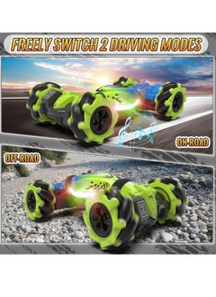 General Gesture Sensing RC Stunt Car, RC Cars Toys for Boys Girls 6-12, 2.4Ghz 4WD Remote Control Car with Lights Music Double Sided Flip 360° Rotate Off-Road, Birthday Xmas Gifts for Kids Age 6-12  - Image 4