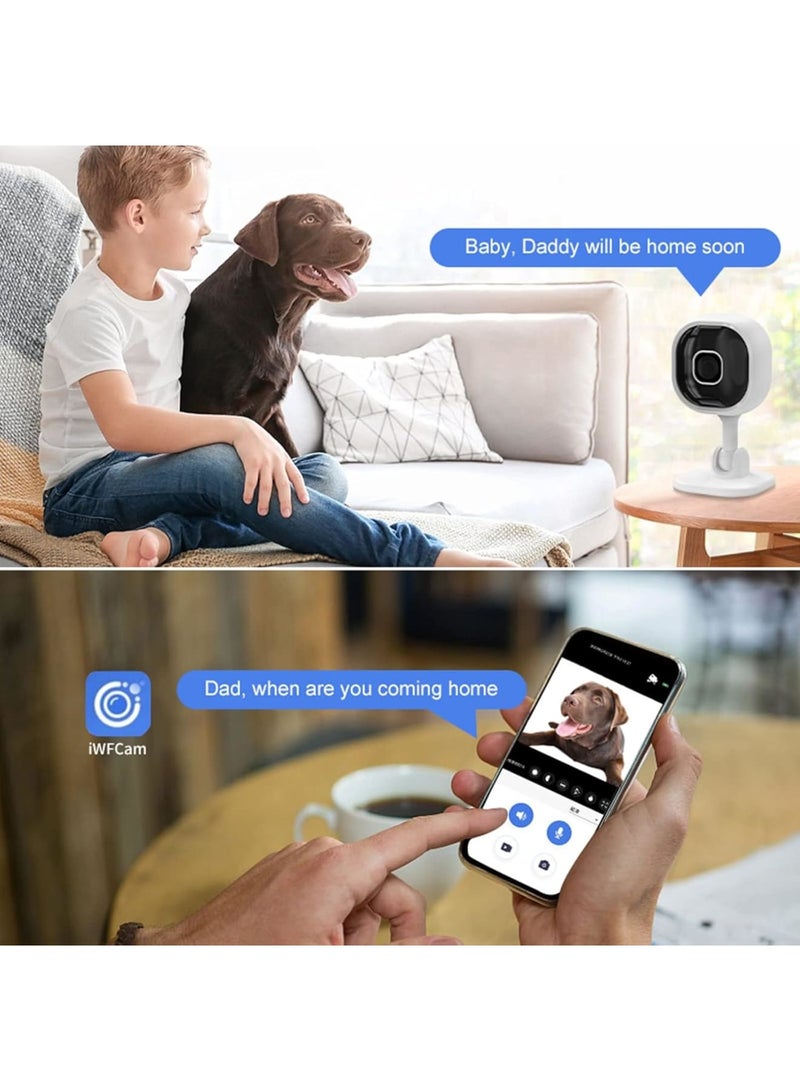 Smart Security Camera, 1080P HD Wireless WiFi Camera with Night Vision, Two-Way Audio, Motion Detection, Video Playback, Indoor/Outdoor Use for Home, Baby, Elder, Pet Monitoring - Image 3
