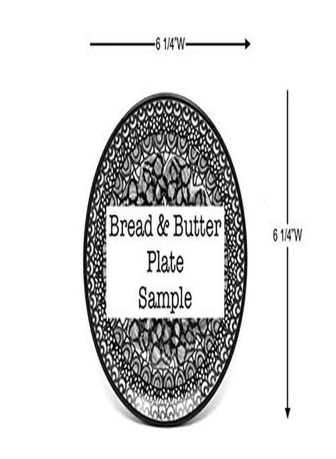 Polish Pottery Gallery Polish Pottery Plate - Bread & Butter (6 1/4") - Crimson Bells - Image 3