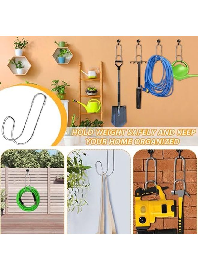 قطعتان من حامل خرطوم الحديقة المتين المنظم بسعة تحميل قوية للاستخدام الداخلي والخارجي - Image 4