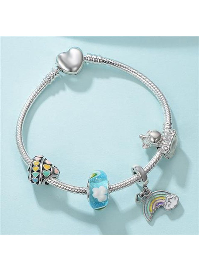 New Cartoon Color Unicorn Rv Beads Diy Stars Children Bracelet Direct