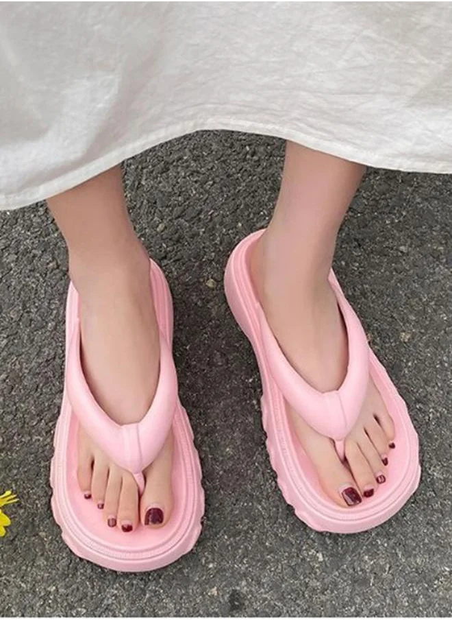 Sneak-a-Peek Platform Chunky Flip Flops by Styli