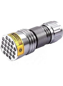 Raxoom Aluminium Invisible Blacklight Ink Marker 21LED 21 LED UV Ultra Violet Flashlight Torch Light Lamp  - Image 1