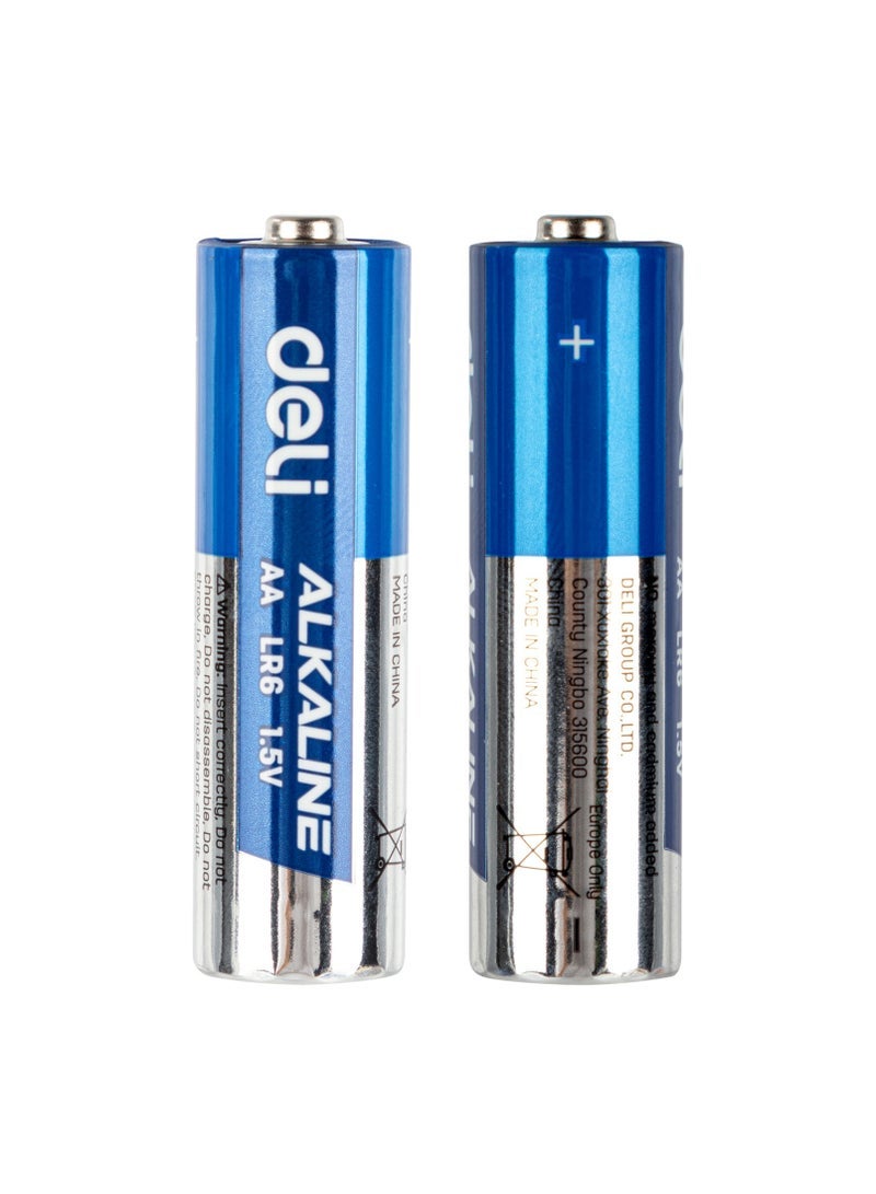 Deli E18500 AA Batteries – Pack of 2 Alkaline Long-Life - Image 2