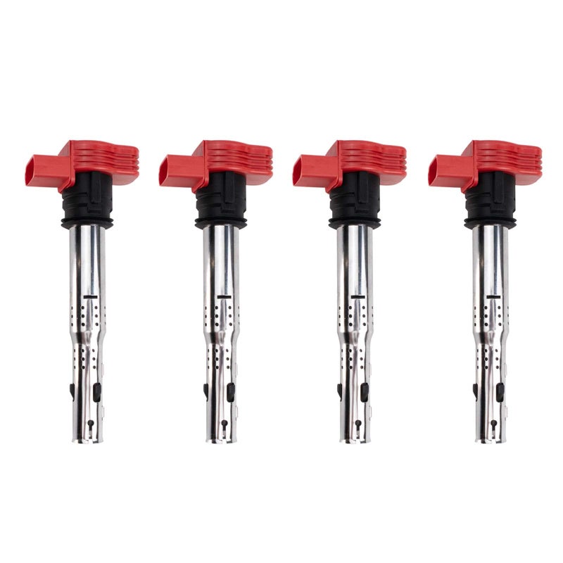 TRQ Ignition Coil Set Compatible with 0518 Audi 0617 Volkswagen