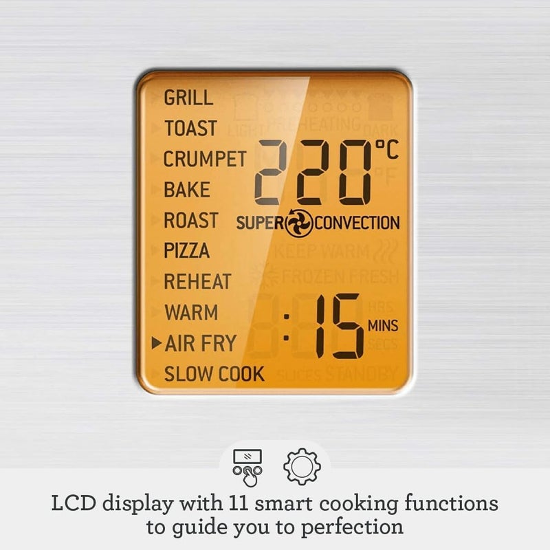 Sage - The Smart Oven Air Fryer - Toasts, Grills, Bakes, Roasts, Airfries, Reheats and Slow Cooks, Brushed Stainless Steel - KSA Version, 2 Year Manufacturer Warranty - Image 4
