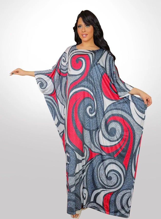 Zmurud Dubai Jersey Jalabiya- Printed  - Image 1