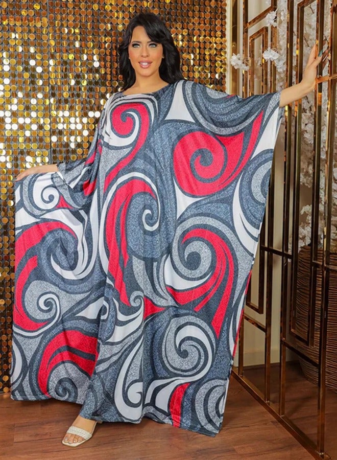Zmurud Dubai Jersey Jalabiya- Printed  - Image 4