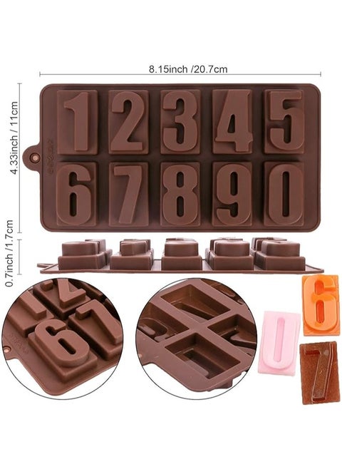 Silicone Mold for Chocolate, Candy and Ice Cubes (Random Shape) Multicolor
