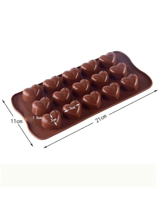 Silicone Mold for Chocolate, Candy and Ice Cubes (Random Shape) Multicolor