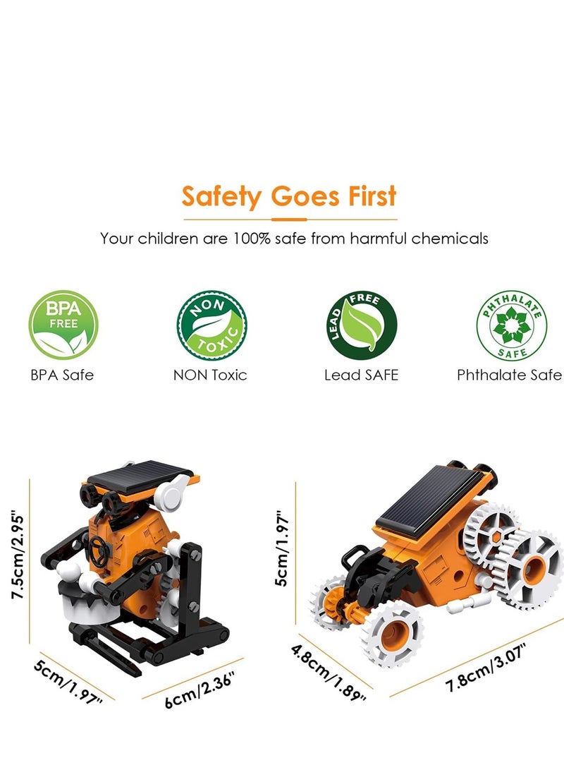 KASTWAVE STEM Solar Robot Toy 7-in-1 Robotics Kits for kids age 8+ Solar Powered DIY Building Toy Construction Engineering Set Science Experiment Kit Birthday Gifts for 8-12 Year Old Boys Girls - Image 4