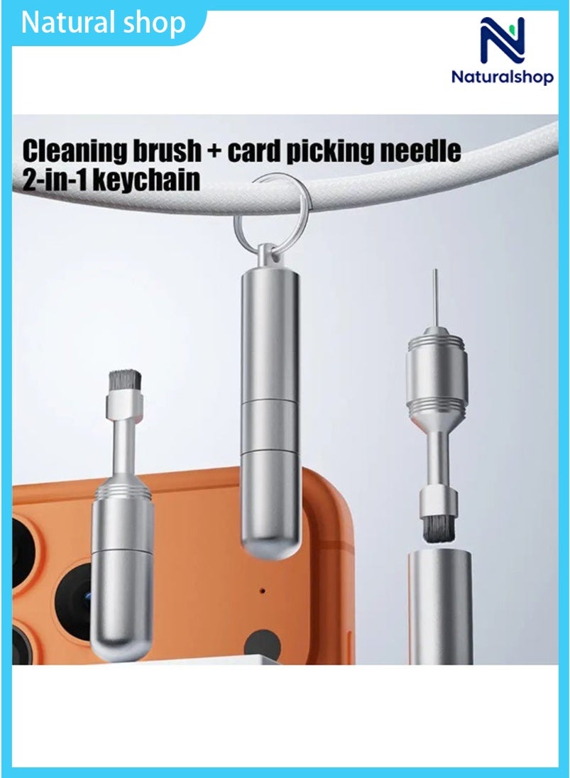 naturalshop Naturalshop Sim Card Pin Tray Removal Eject +cleaning Brush 2 In 1 Reset Tools Needle Opener ZCAA934795120E1C03BA1Z