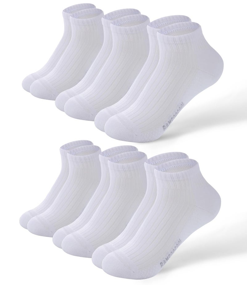 BAMBOO COOL Womens Ankle Socks Bamboo Viscose Basic Low Cut Moisture-Wicking Cushioned Anti-Blister - Image 1