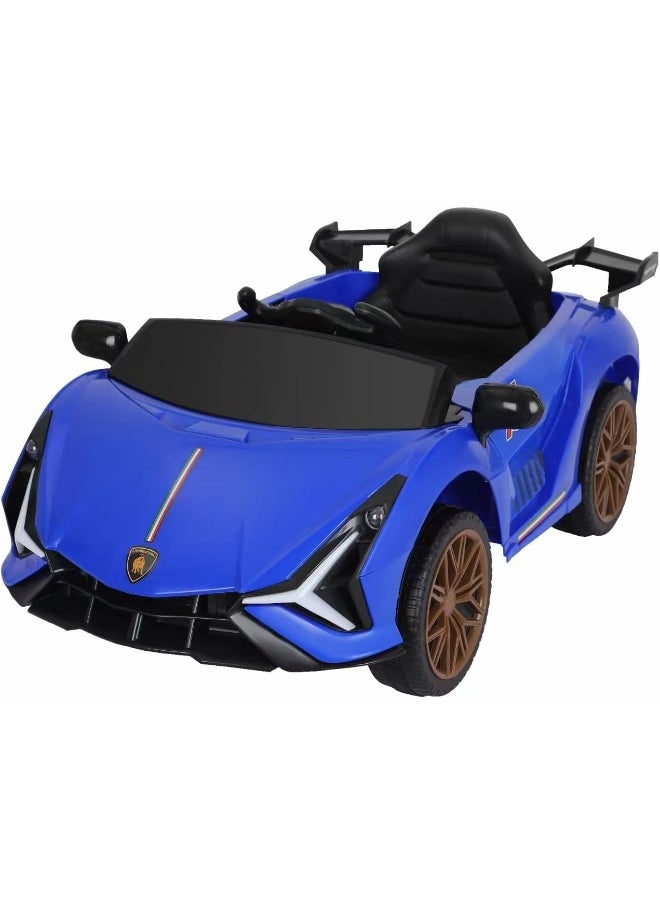 Rainbow Toys - RBW kids Ride on Car, Model 15801, Blue with powerful battery, one button start, power display and USB socket - Image 1